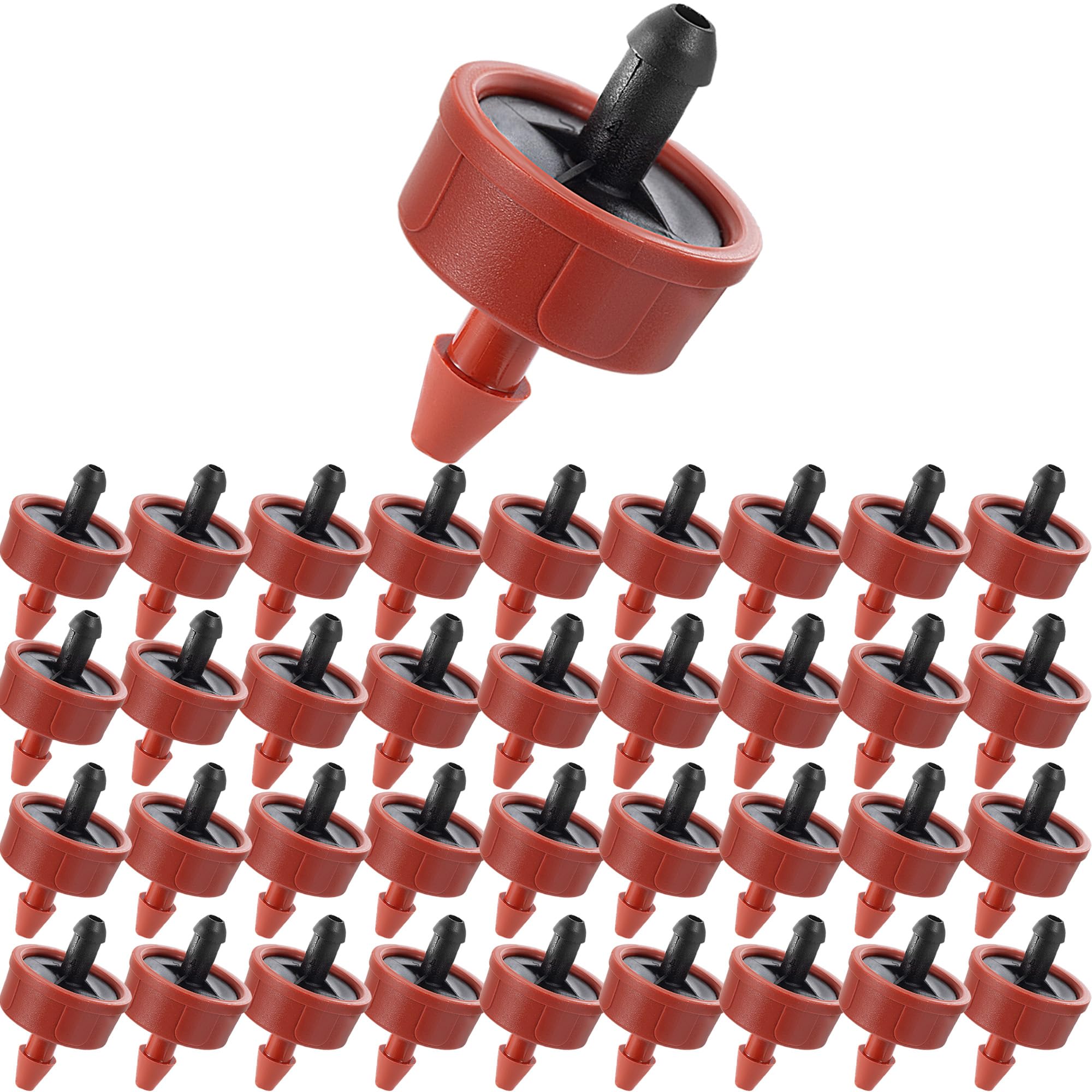 FULAIERGD 1GPH pressure-compensated dripper for pots ensures consistent watering.