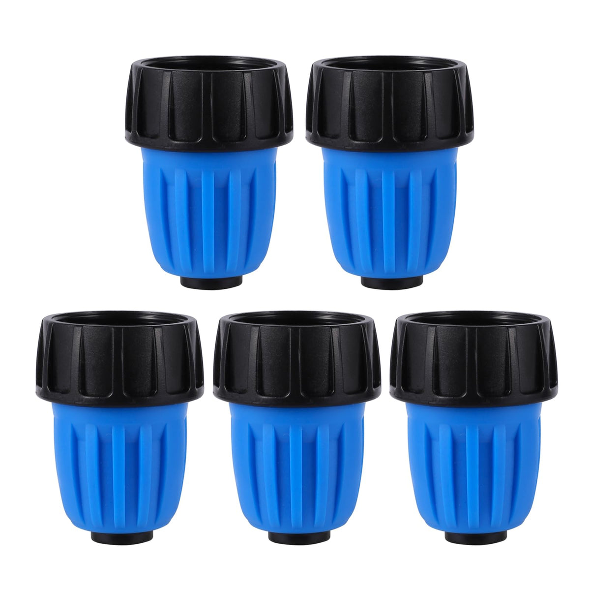 FULAIERGD 34-to-12 faucet adapter close-up showing durable plastic construction for leak-free connections