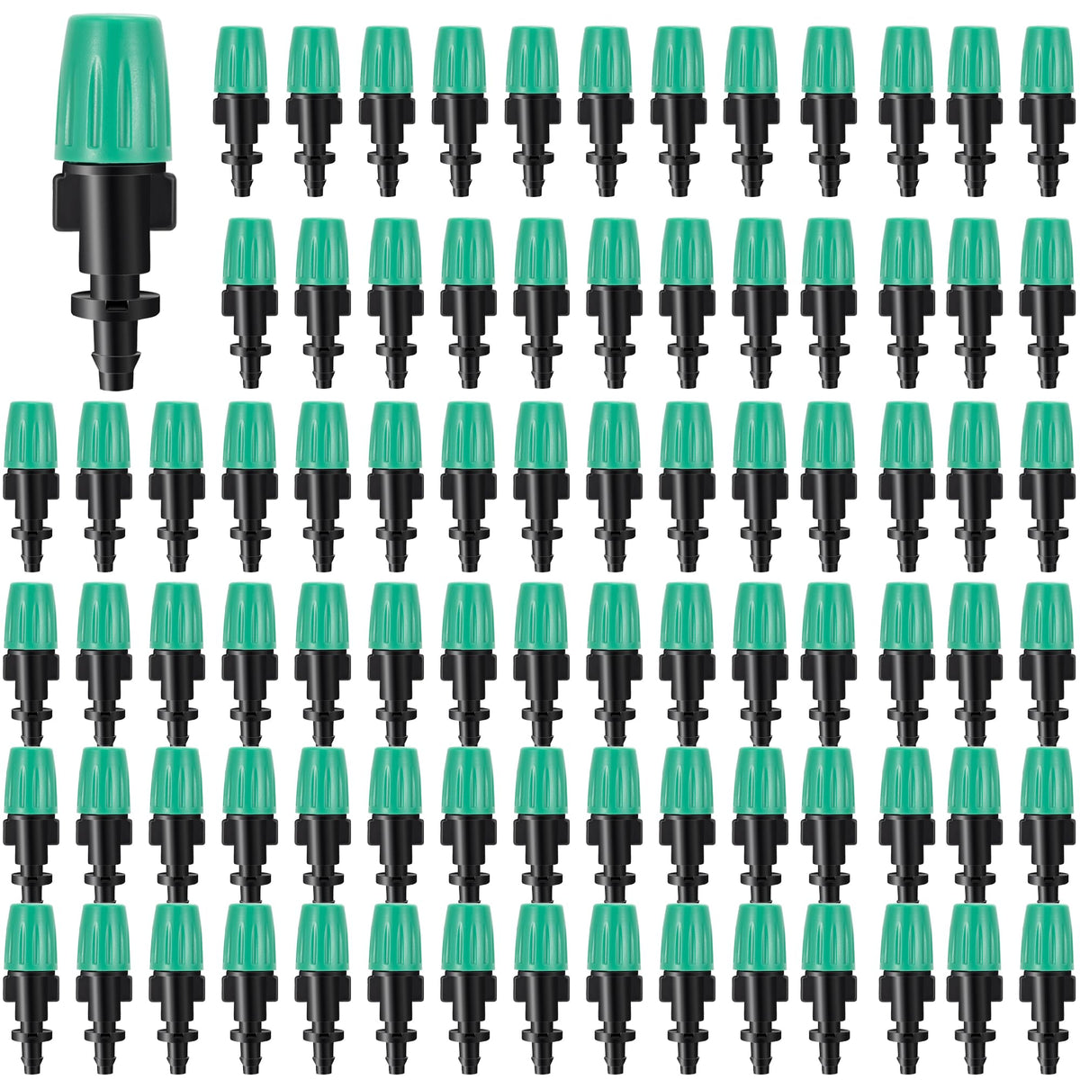 Fulaiergd 50-pack misting heads for efficient garden irrigation.