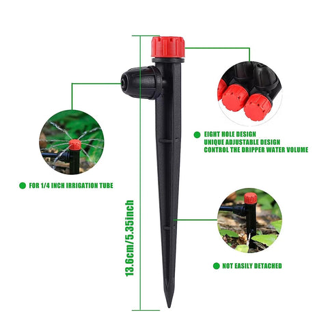 FULAIERGD arrow stake guides placement and directs water precisely in garden beds