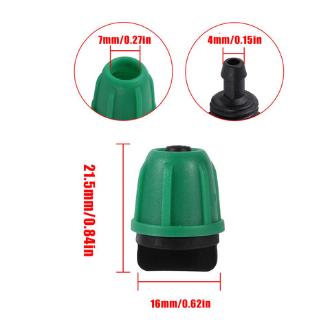 FULAIERGD barb-design end plug provides secure connection for 1/4-inch tubing.