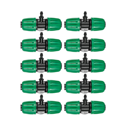 FULAIERGD barbed tee connector for 1/2 to 1/4 inch tubing, secure drip setup.