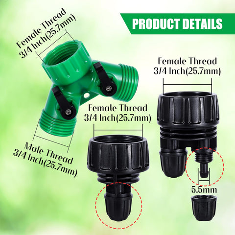 FULAIERGD double head hose adapter ensuring secure, leak-free connections.