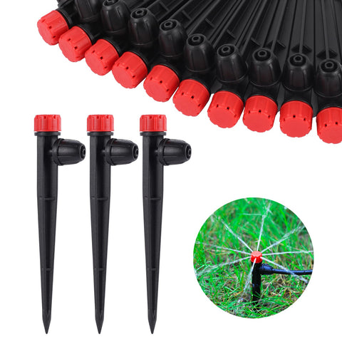 FULAIERGD drip emitter with 360° adjustable cap for precise watering on pots