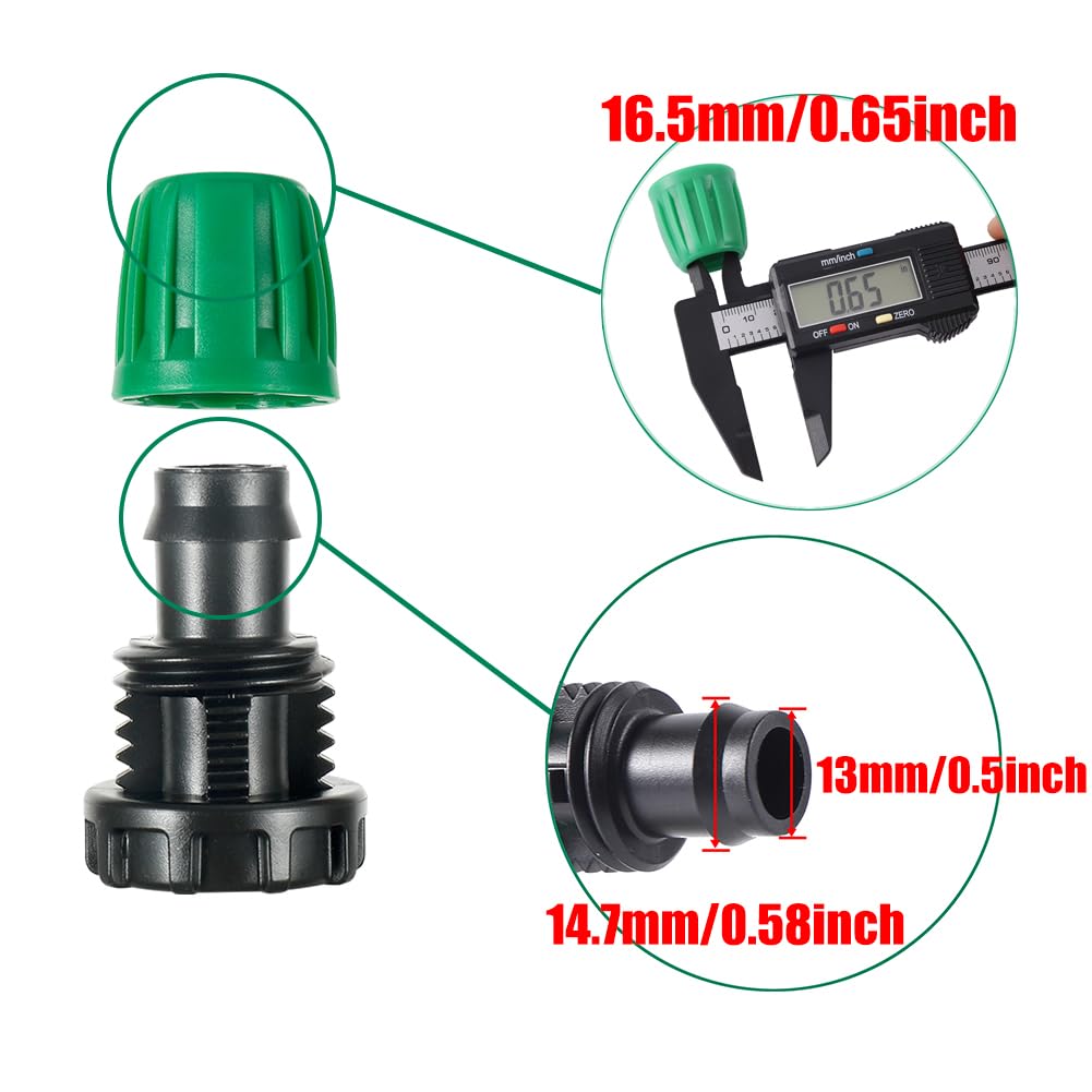 FULAIERGD drip irrigation tubing plug featuring twist-lock for quick, secure setup.