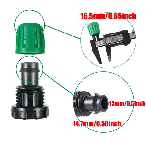 FULAIERGD drip irrigation tubing plug featuring twist-lock for quick, secure setup.