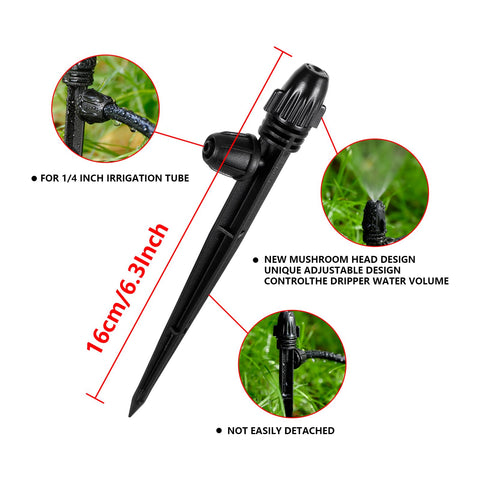 FULAIERGD durable plastic emitter designed for all weather conditions.