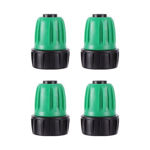FULAIERGD faucet adapter 3/4 to 1/2 inch close-up, durable PVC for drip irrigation.