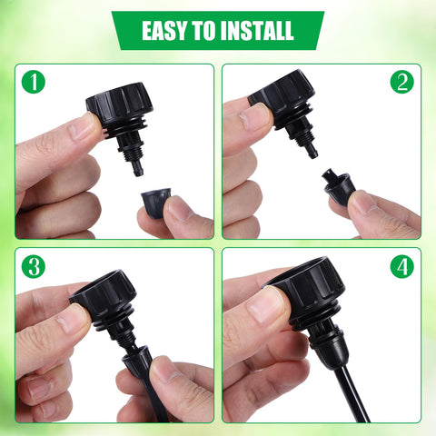FULAIERGD faucet-thread connection demonstrates 3/4in male thread compatibility.
