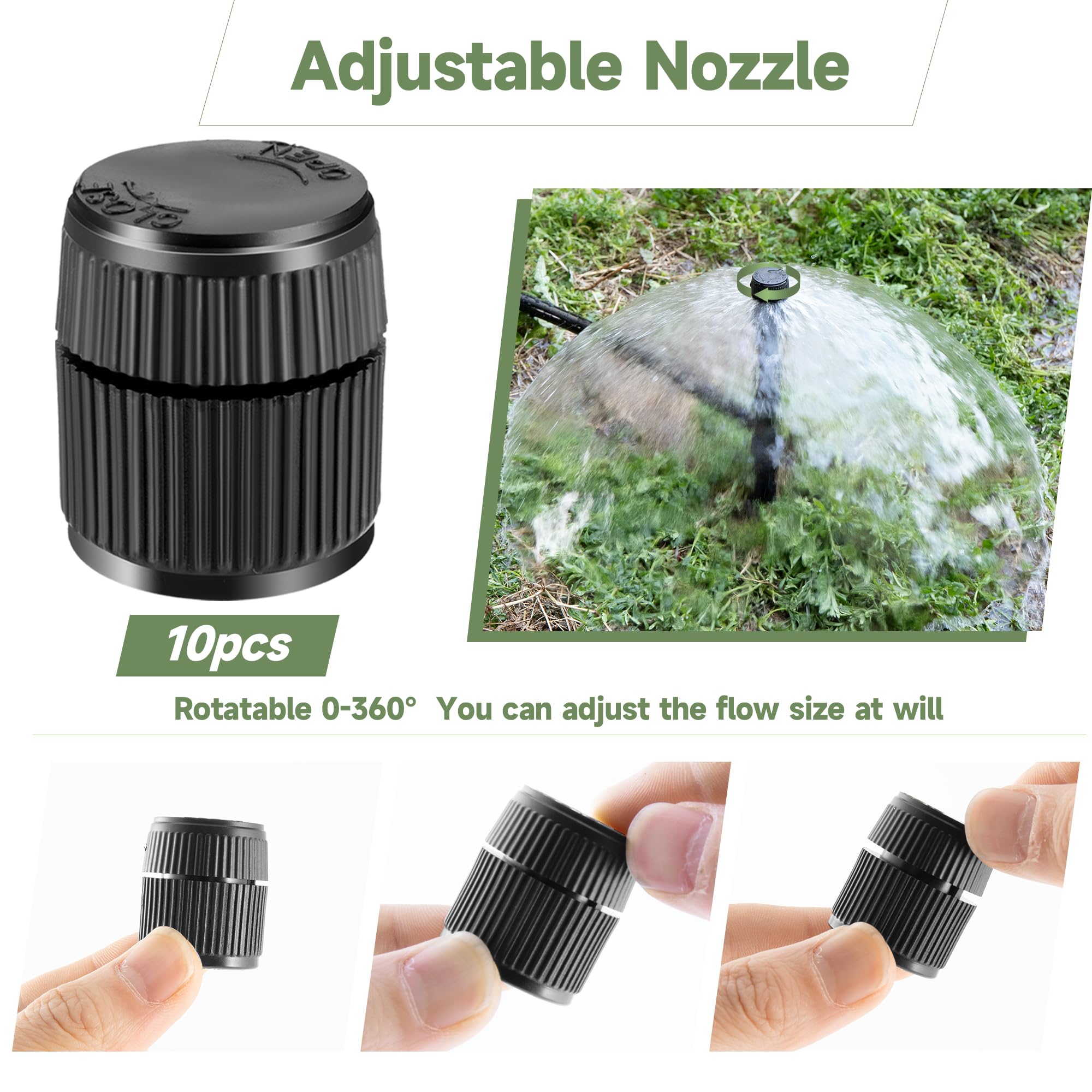 FULAIERGD bubbler head with filter screen protecting from debris to extend life.