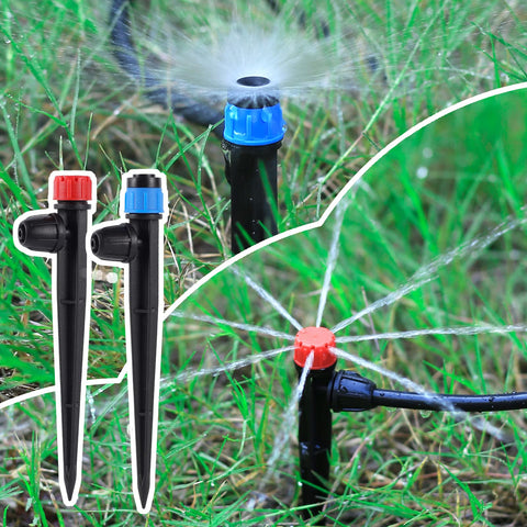 FULAIERGD garden irrigation emitter setup promotes efficient watering across pots and shrubs