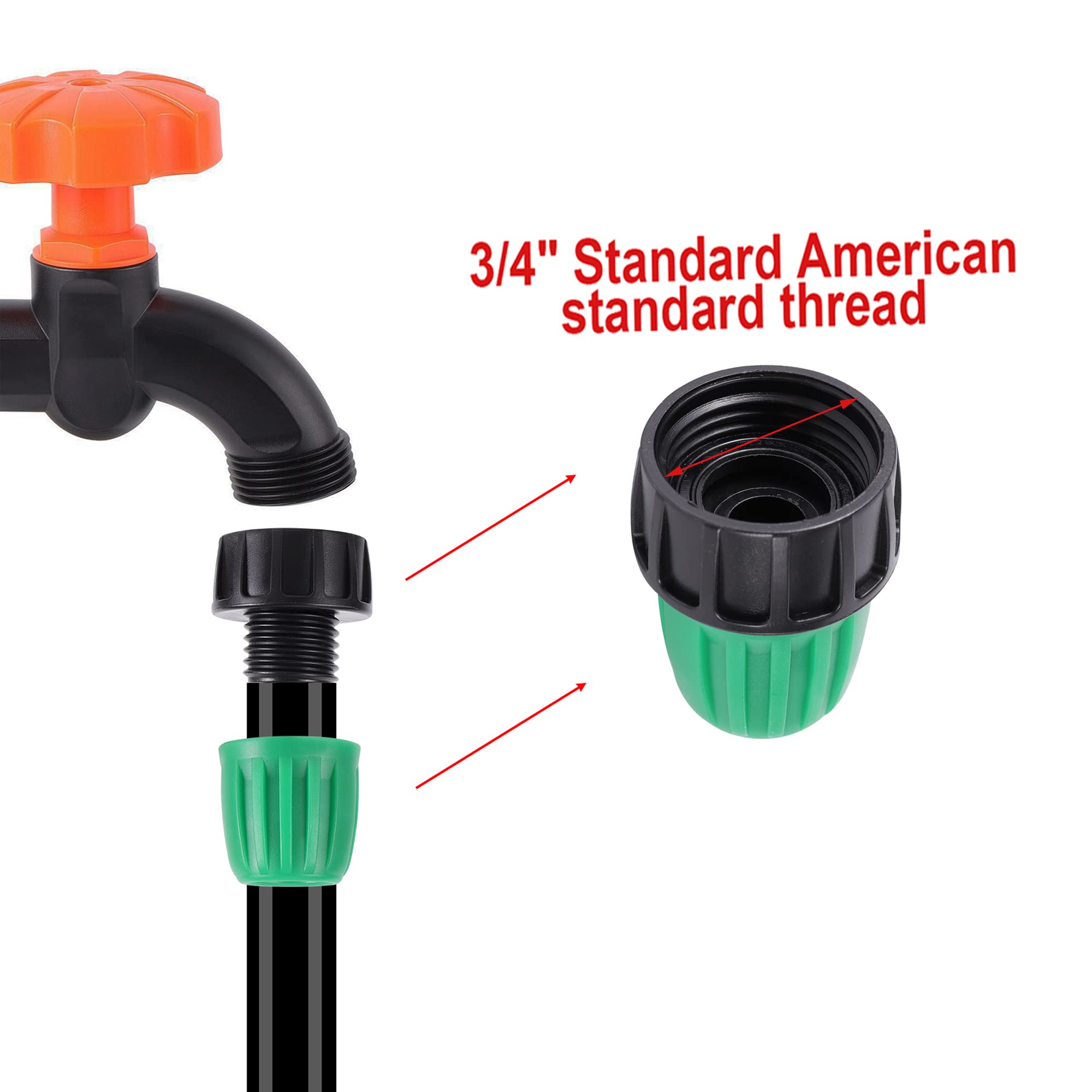 FULAIERGD drip irrigation setup for garden beds and containers