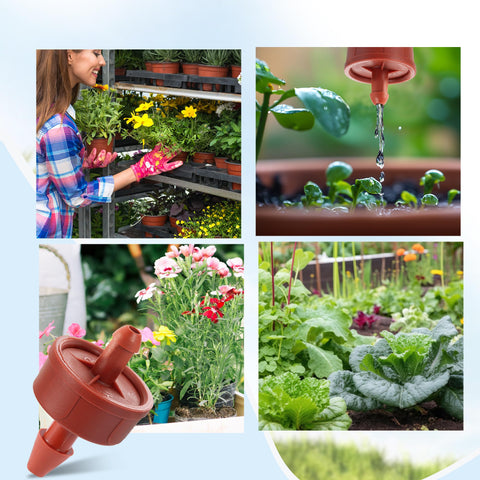 FULAIERGD garden irrigation setup with drippers in action