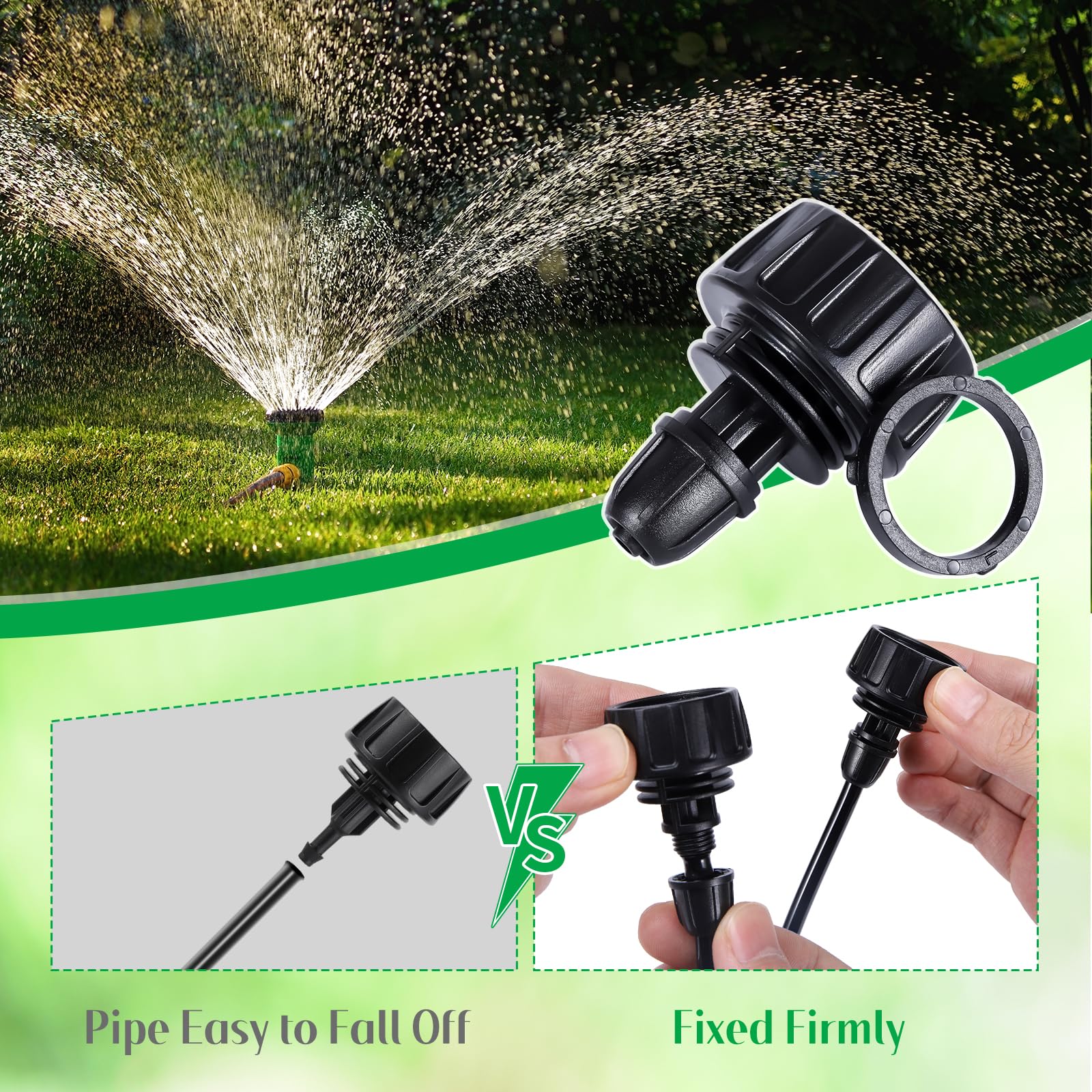 FULAIERGD garden irrigation system setup-ready connection for efficient watering.