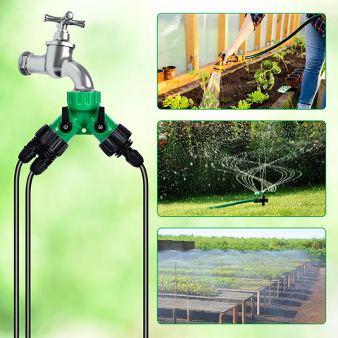 FULAIERGD irrigation tubing attachment suitable for drip and misting setups.