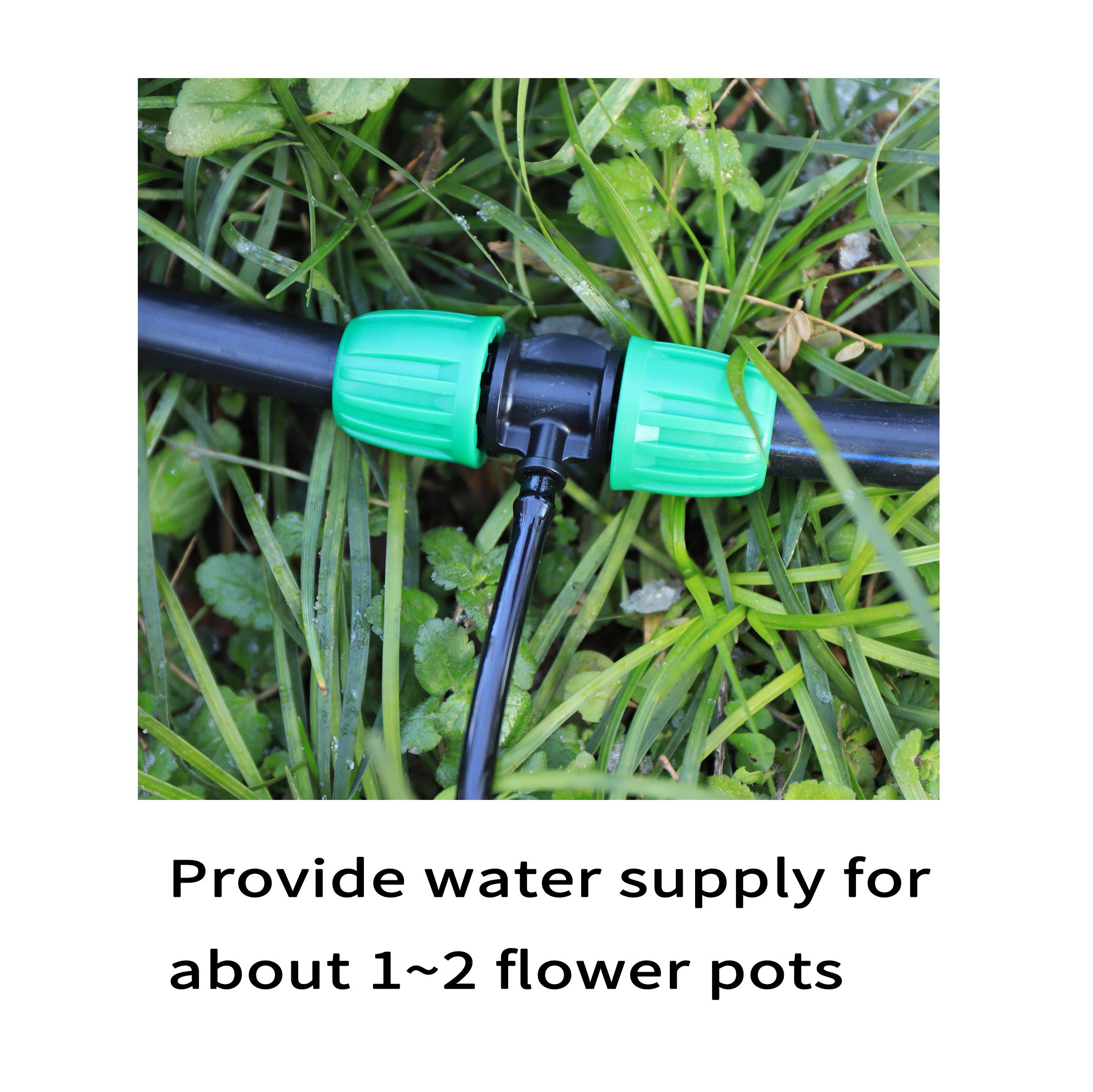FULAIERGD leak-proof barbed tee helps quick, tool-free installation for gardens.