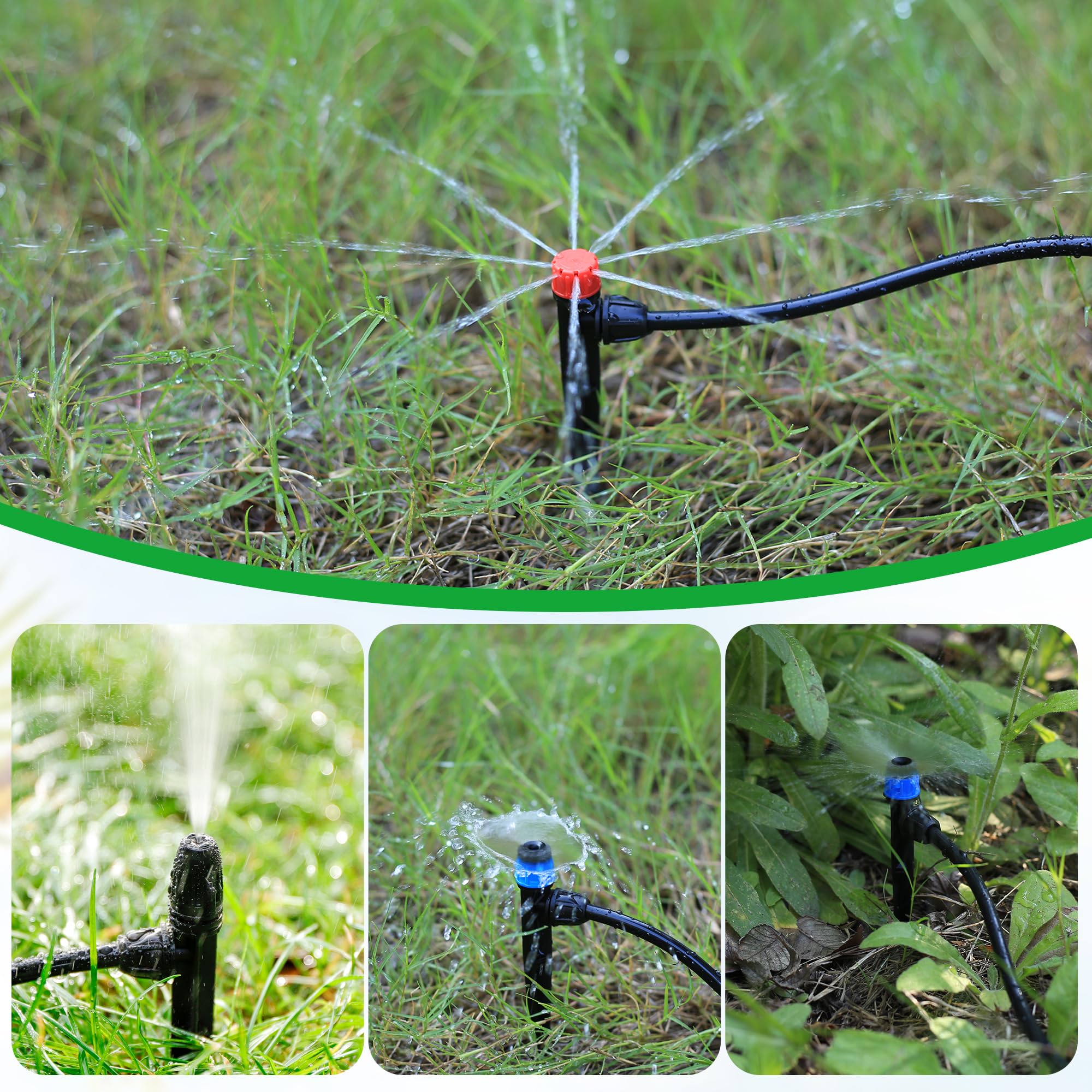 Fulaiergd misting emitter provides gentle plant cooling and humidity.