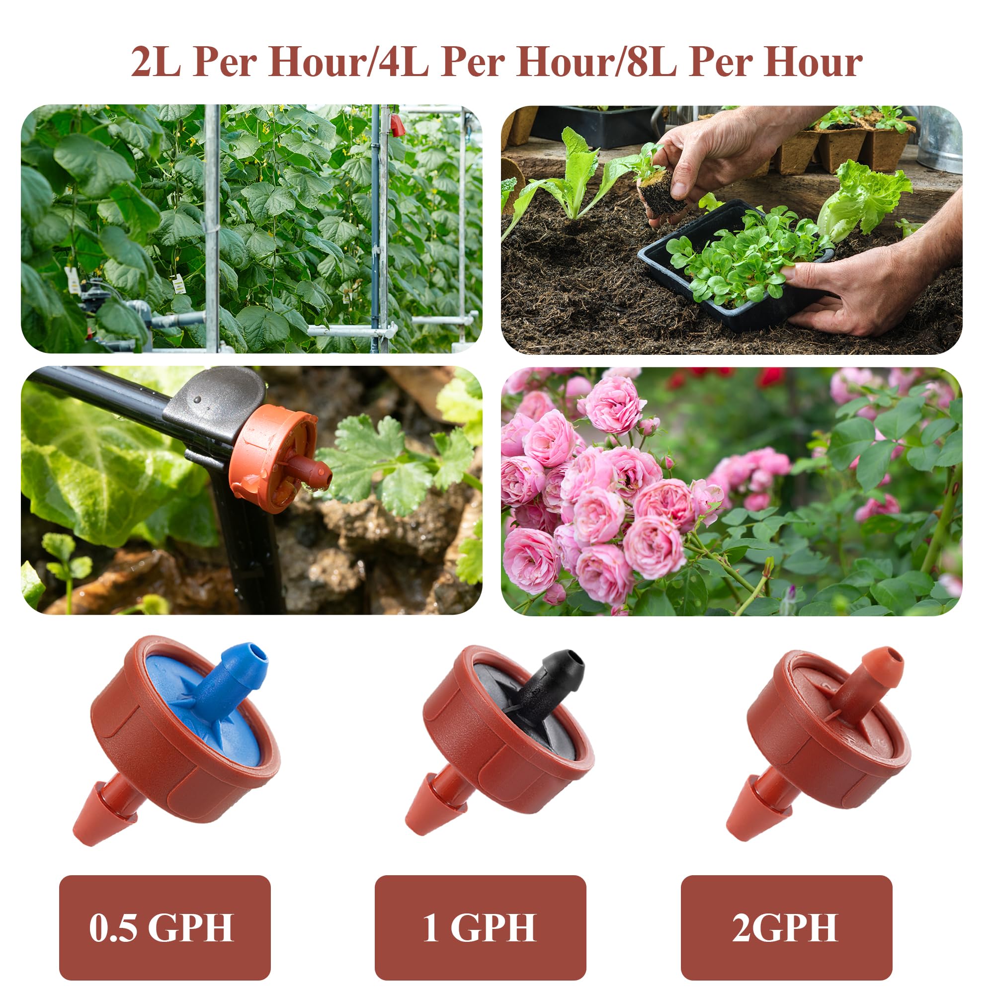 FULAIERGD self-flushing emitter reduces clogging and maintenance needs.