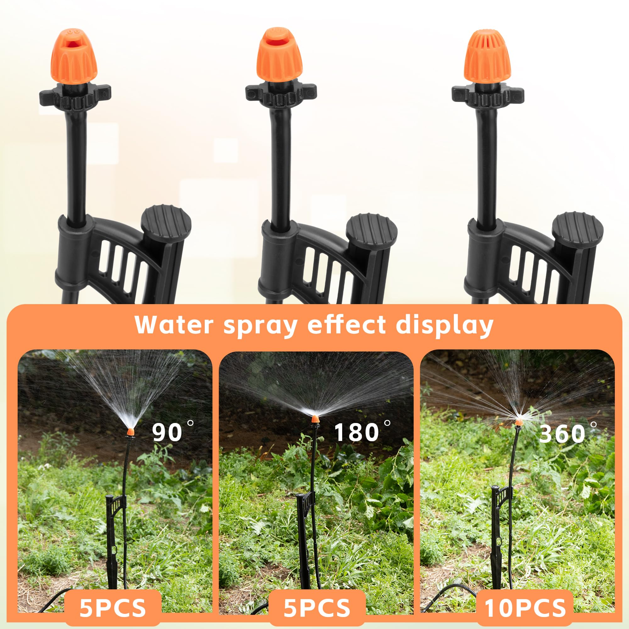 FULAIERGD sprinkler stake assembly shown for easy height adjustments.