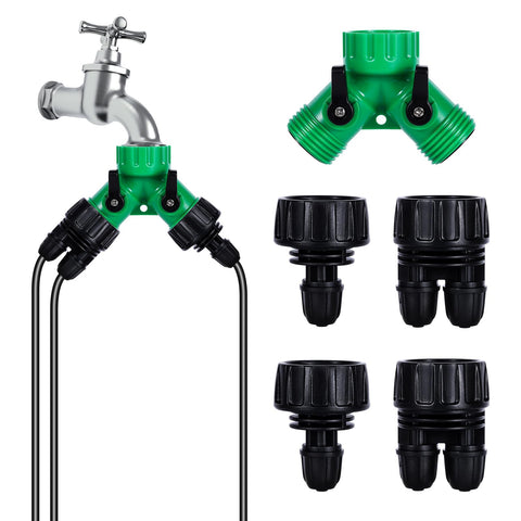 FULAIERGD Y water splitter 2-way for versatile irrigation distribution.