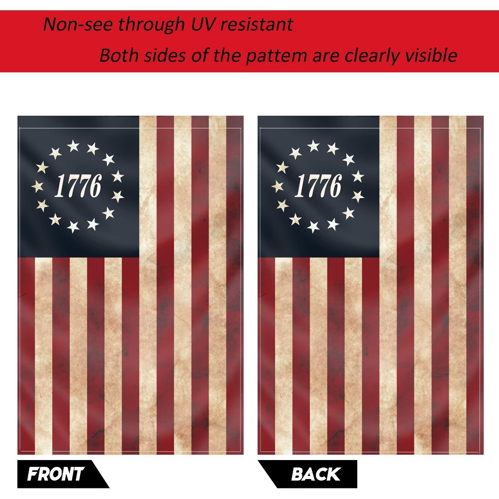 FULAISMGS Flag sleeve top edge enables easy hanging on poles
