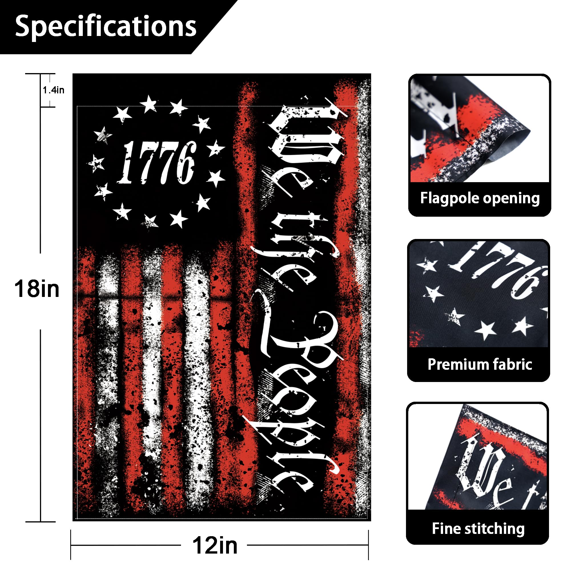 FULAISMGS Betsy Ross inspired flag outdoors boosts curb appeal
