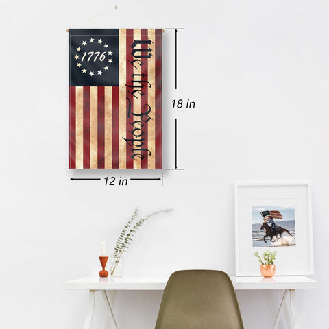 FULAISMGS Sleeve-top flag design enables easy mounting on standard mini poles.