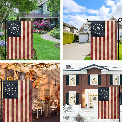 FULAISMGS Vintage tan We The People flag adds historic charm