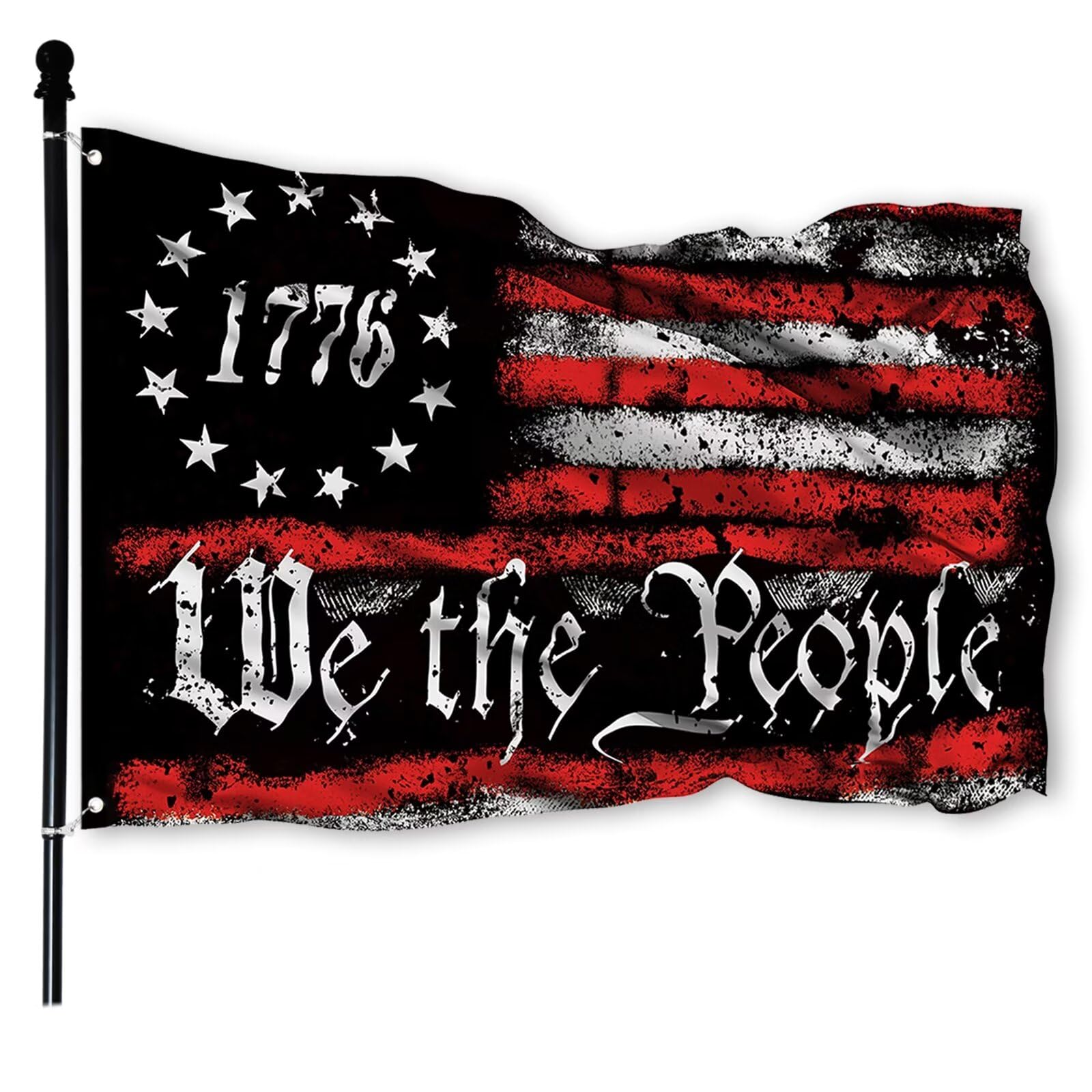 fulaismgs we-the-people-1776-flag double-sided outdoor display for pride