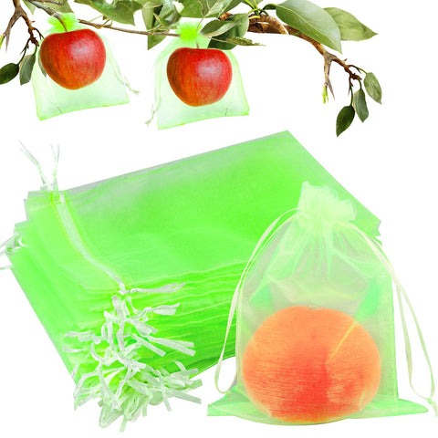 fulasiteu 7x9 fruit protection bag front view shields apples from pests outdoors