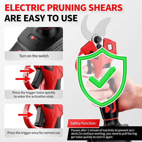 Fullyea ergonomic handle design reduces fatigue during extended pruning tasks.