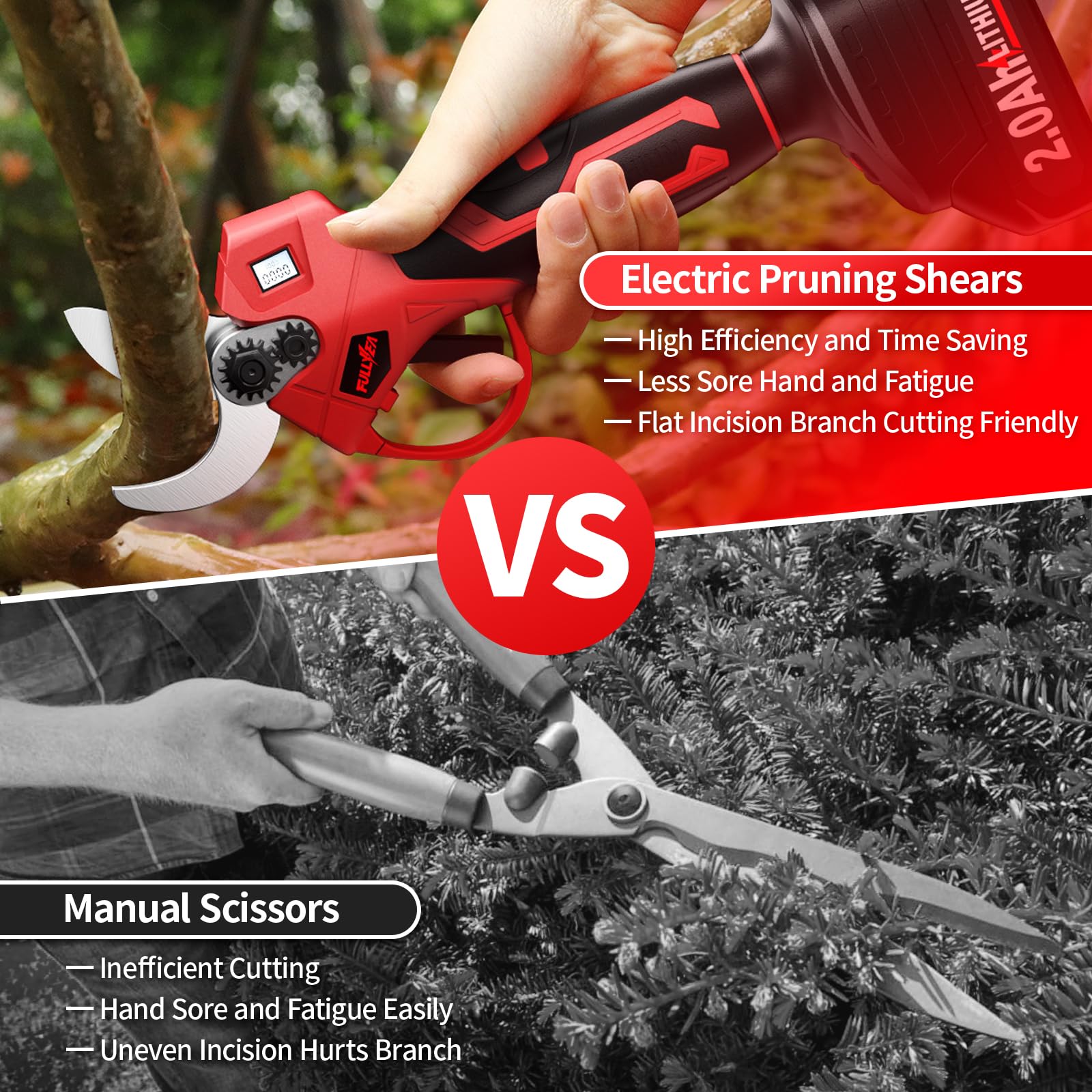 Fullyea SK5 steel blades offer rust resistance and durable, clean cuts.