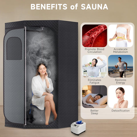 Fulove Sauna Box folding chair built into the sauna for convenient seating