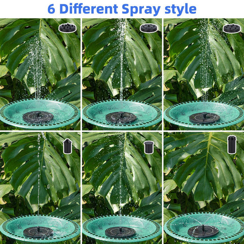 Fulsren solar fountain enables simple installation with no wires.