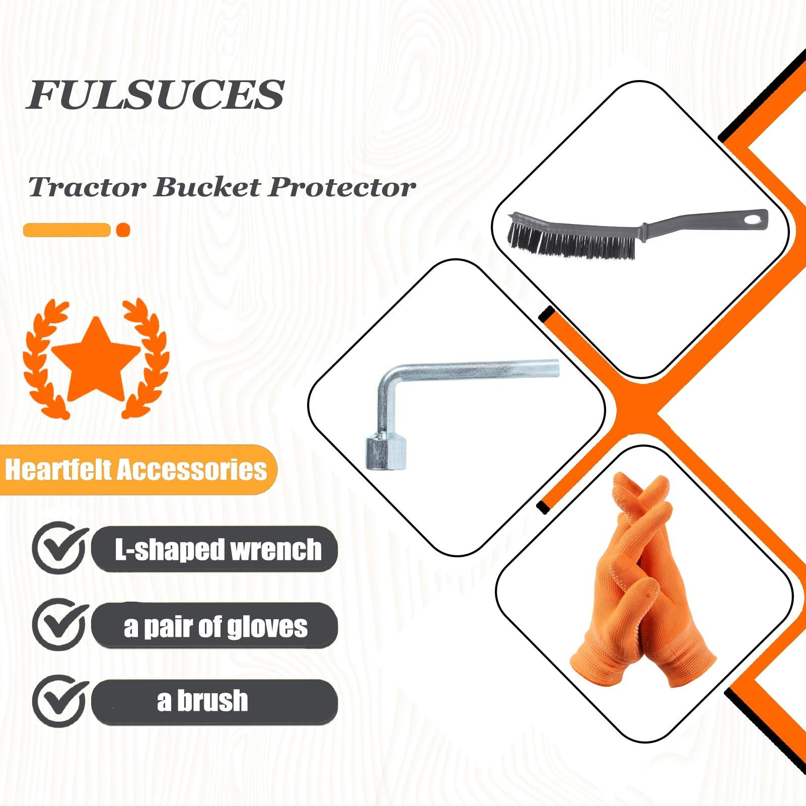fulsuces pair of gloves provide comfortable handling during installation.