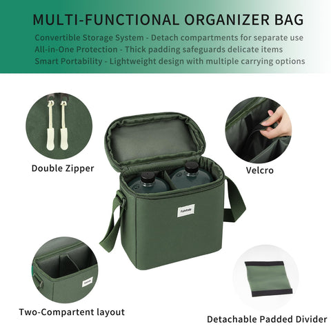 Fulvitaly bag with reinforced strap anchors and durable zipper