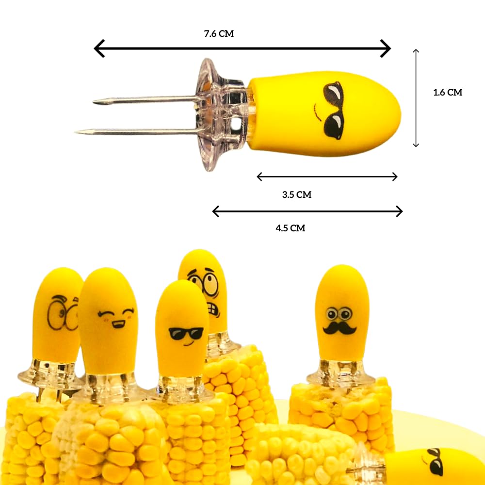 Fumiko easy-grip handles help safely hold hot corn
