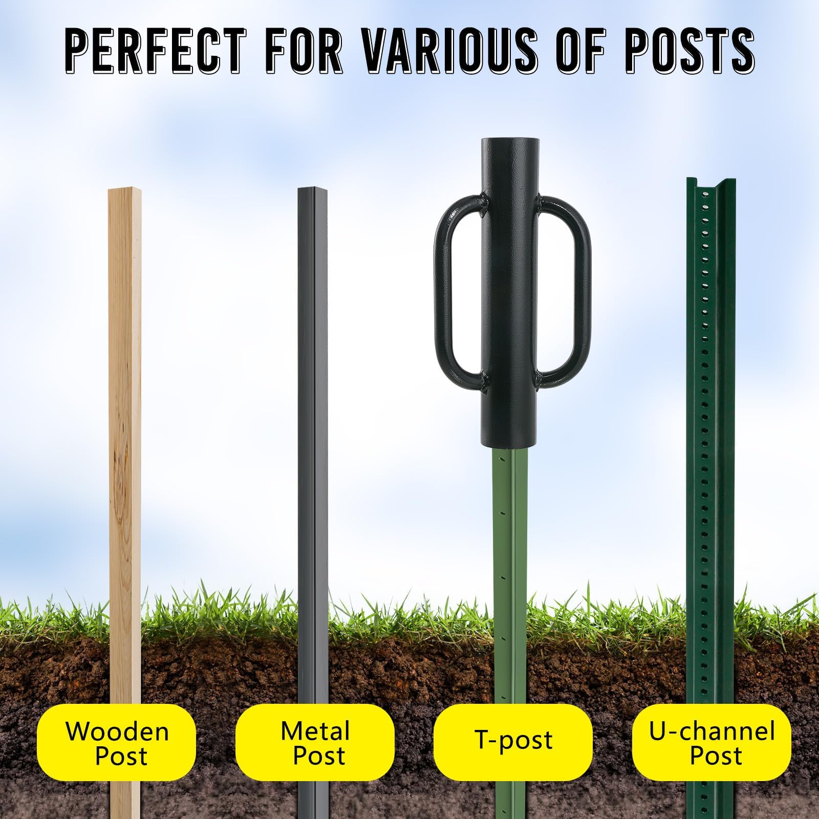 Fumingpal ergonomic handles enable comfortable operation.