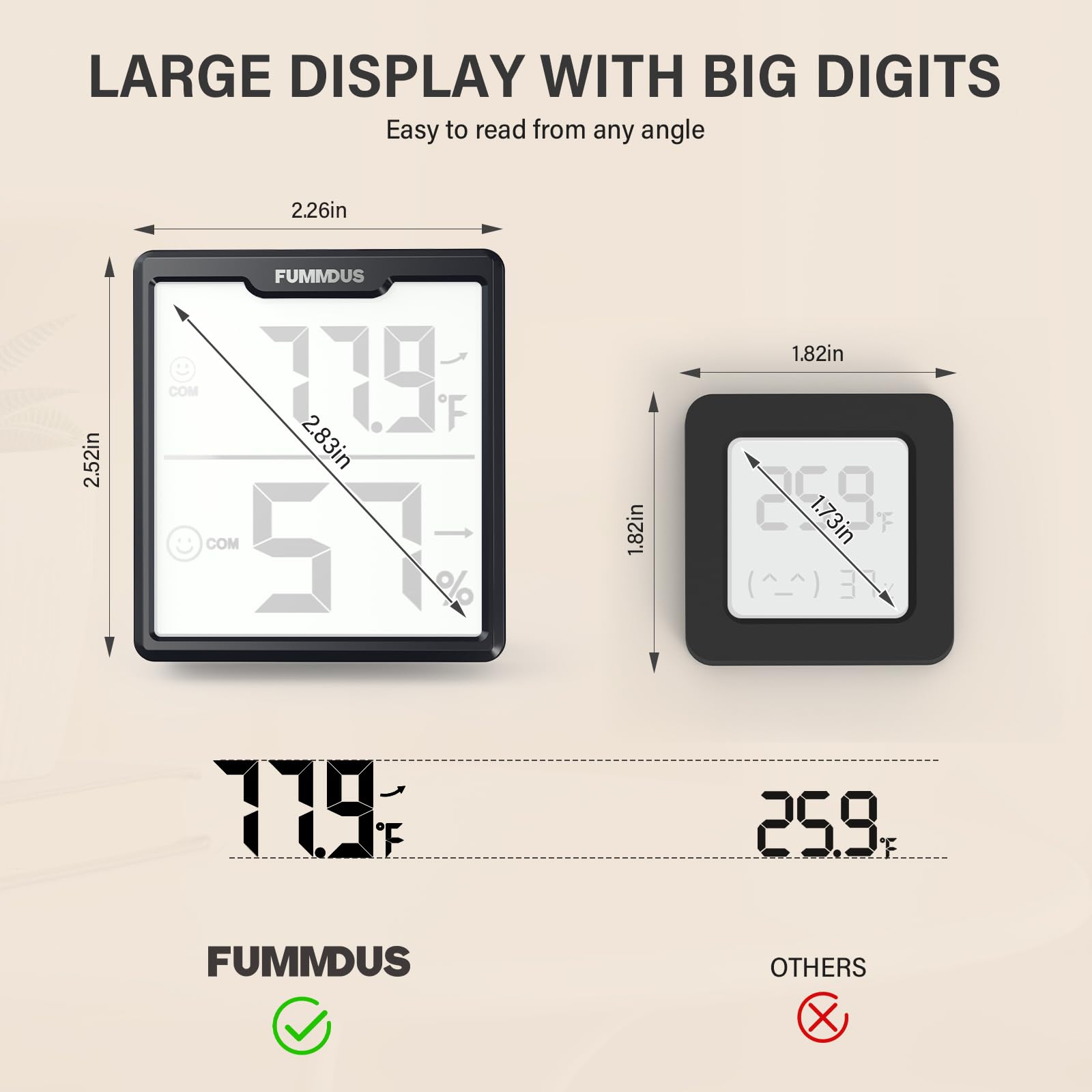 FUMMDUS compact black model fits neatly on desks and shelves.