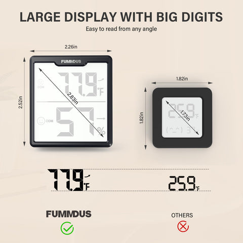 FUMMDUS compact black model fits neatly on desks and shelves.