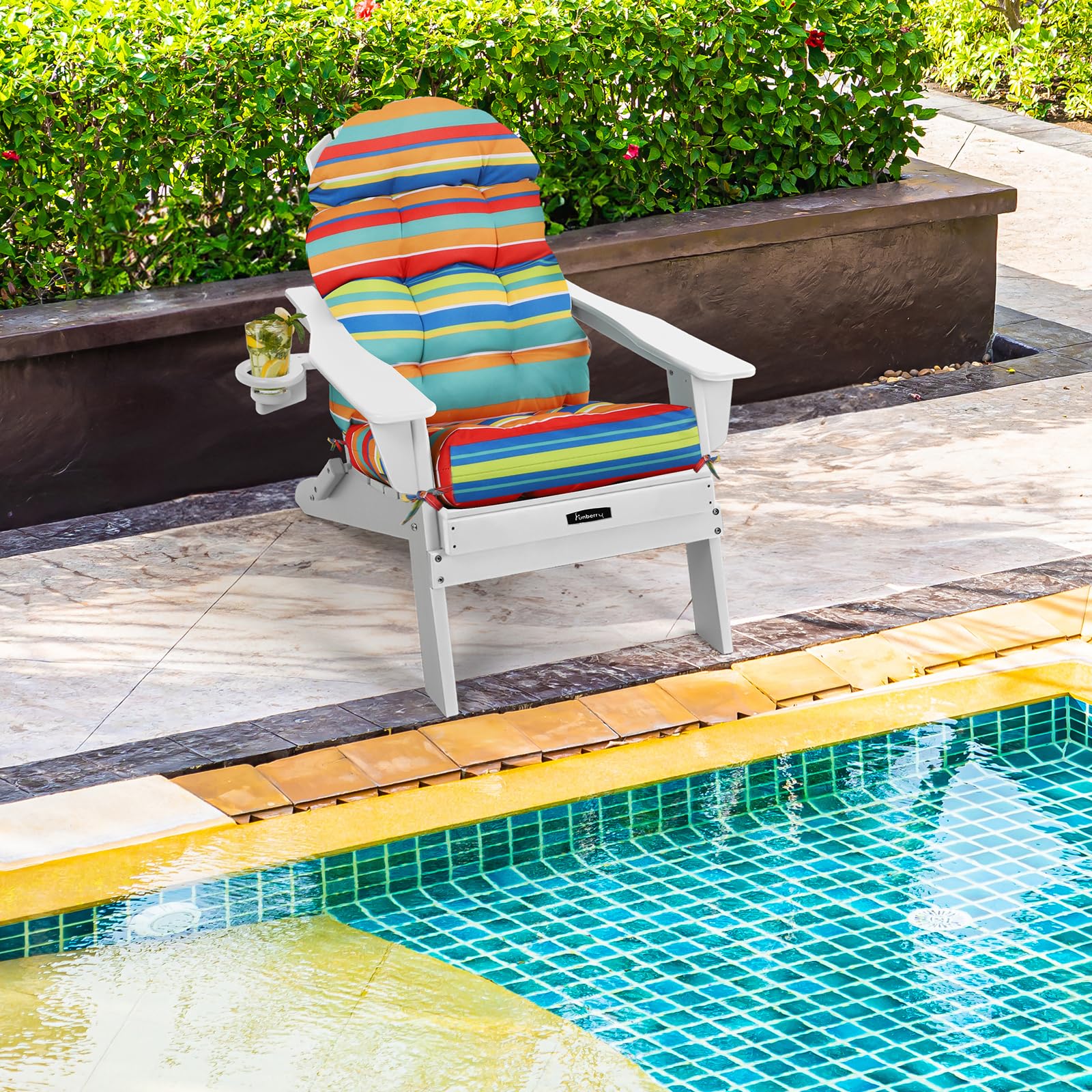 Funberry Adirondack chair cushions measurements fit most chairs
