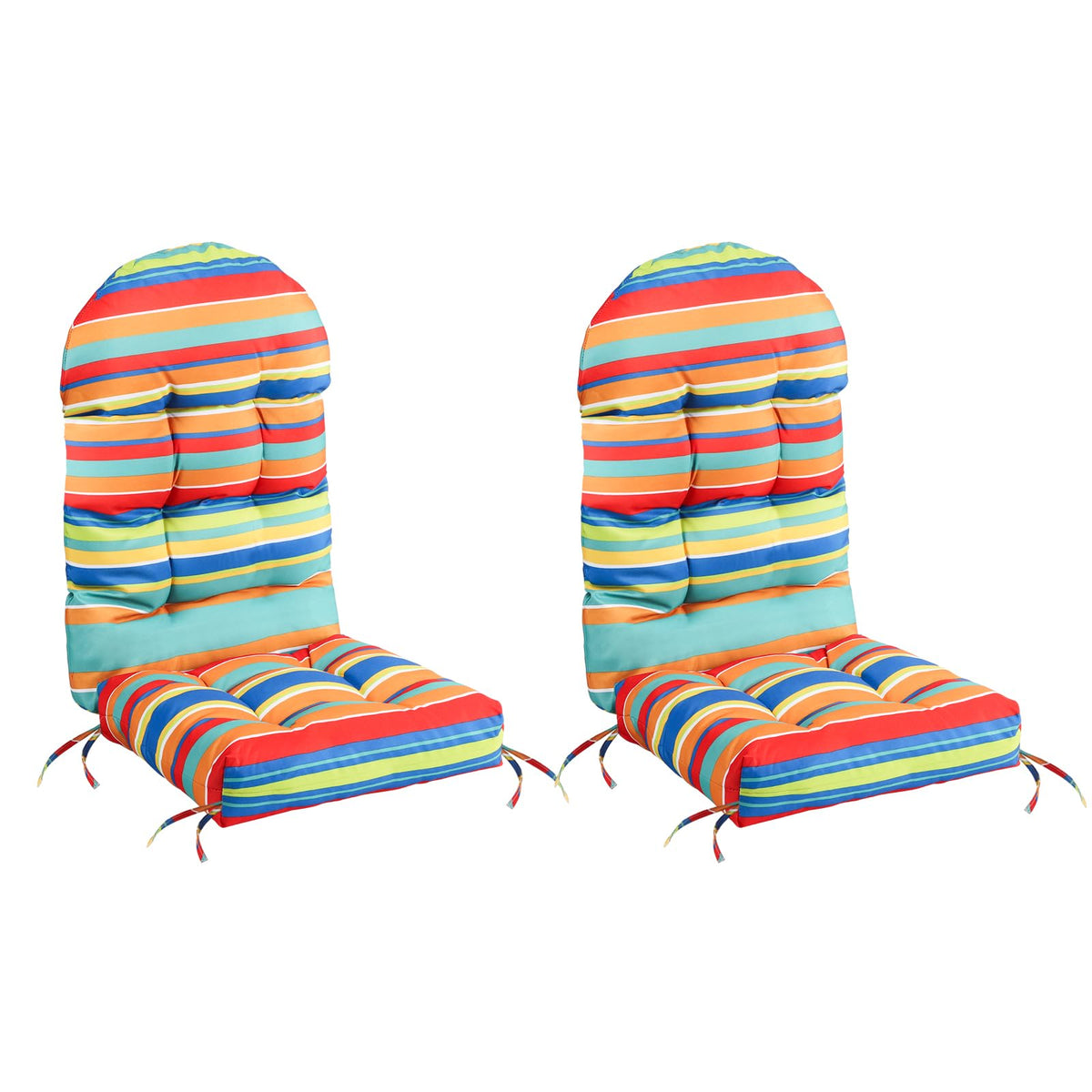 Funberry Adirondack chair cushions front view show plush comfort