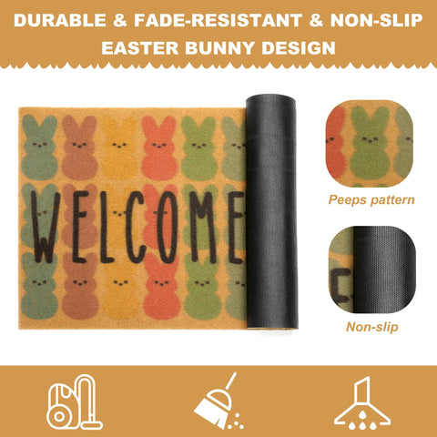 FUND AMLIGHT mat used indoors or outdoors for versatile welcome