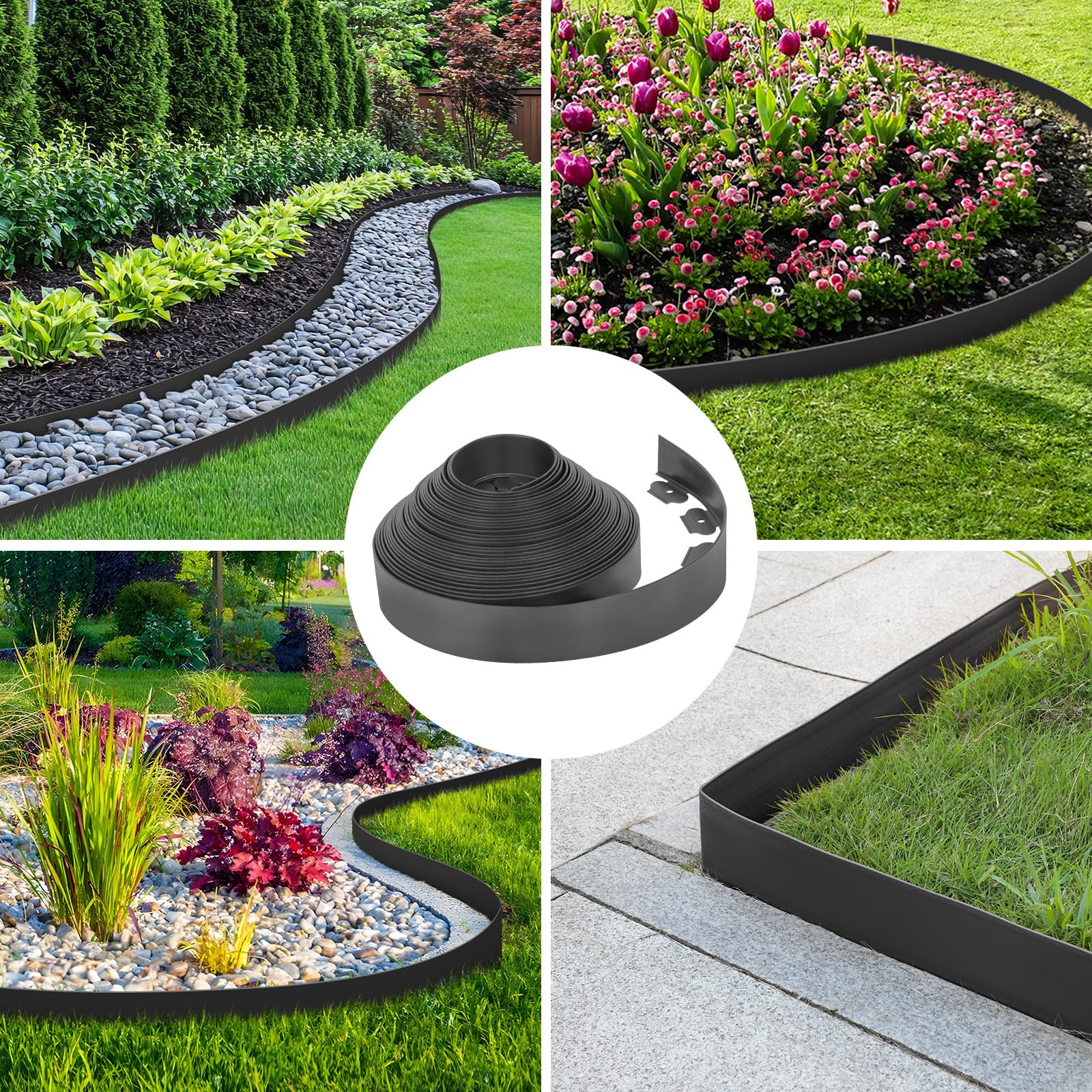 FunFanso black border along path provides durable boundary definition.