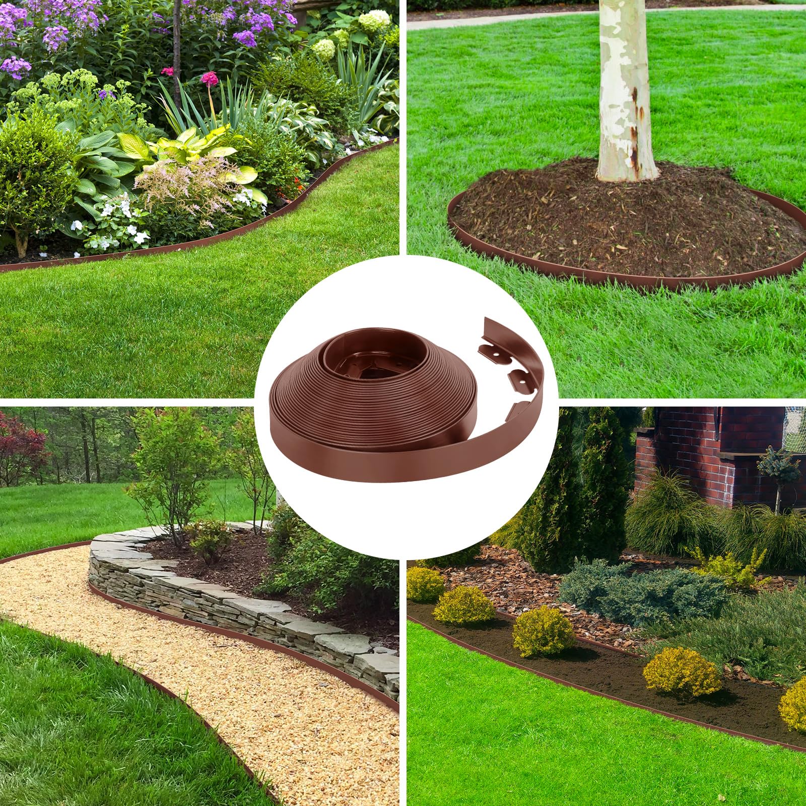FunFanso garden border is ideal for separating grass and flower beds.