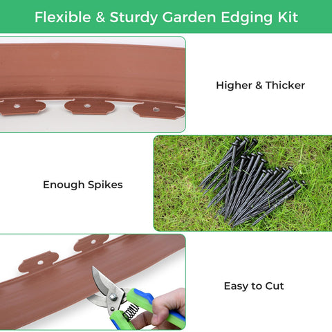 FunFanso no-dig installation saves time while creating clean borders.