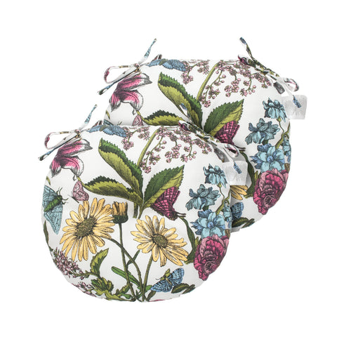 FUNHOME round cushion tufted detail highlights dense padding for cozy seating