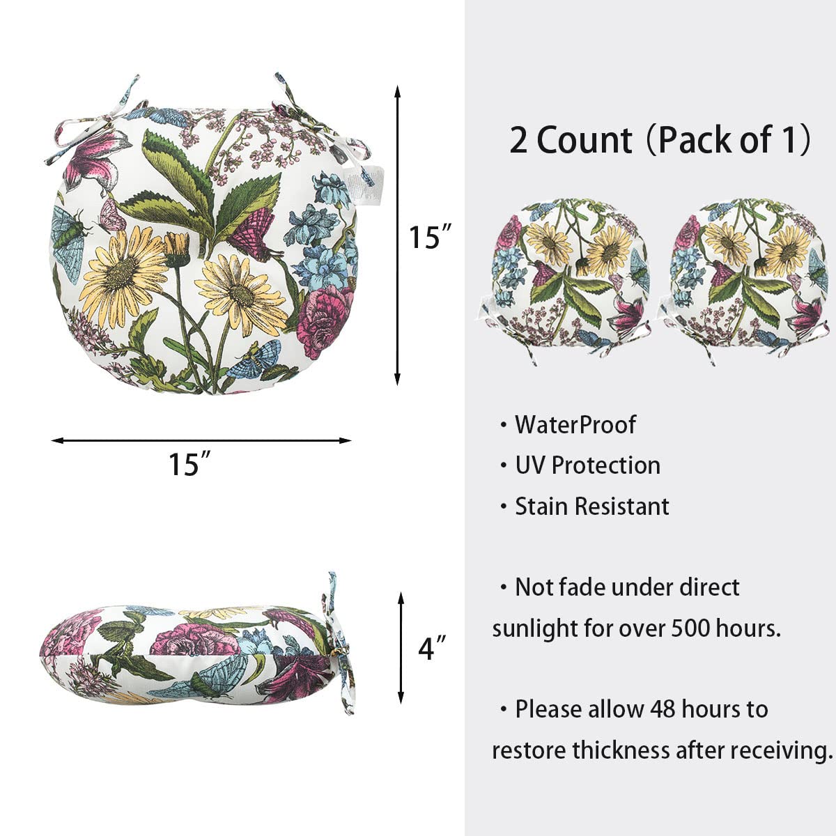 FUNHOME 90% waterproof fabric helps resist rain and keep colors vibrant