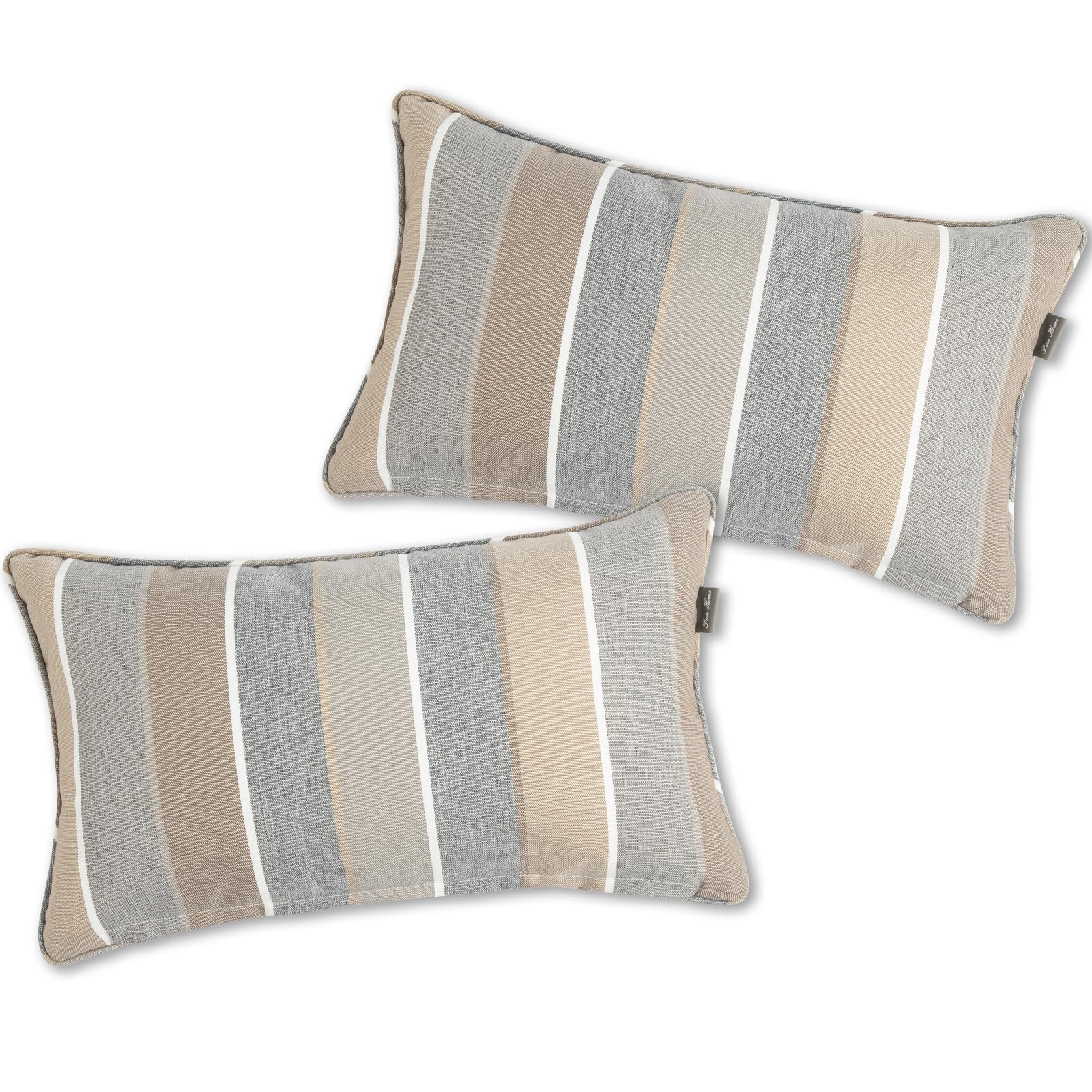 FUNHOME patio pillow set with hidden zipper for easy insert access