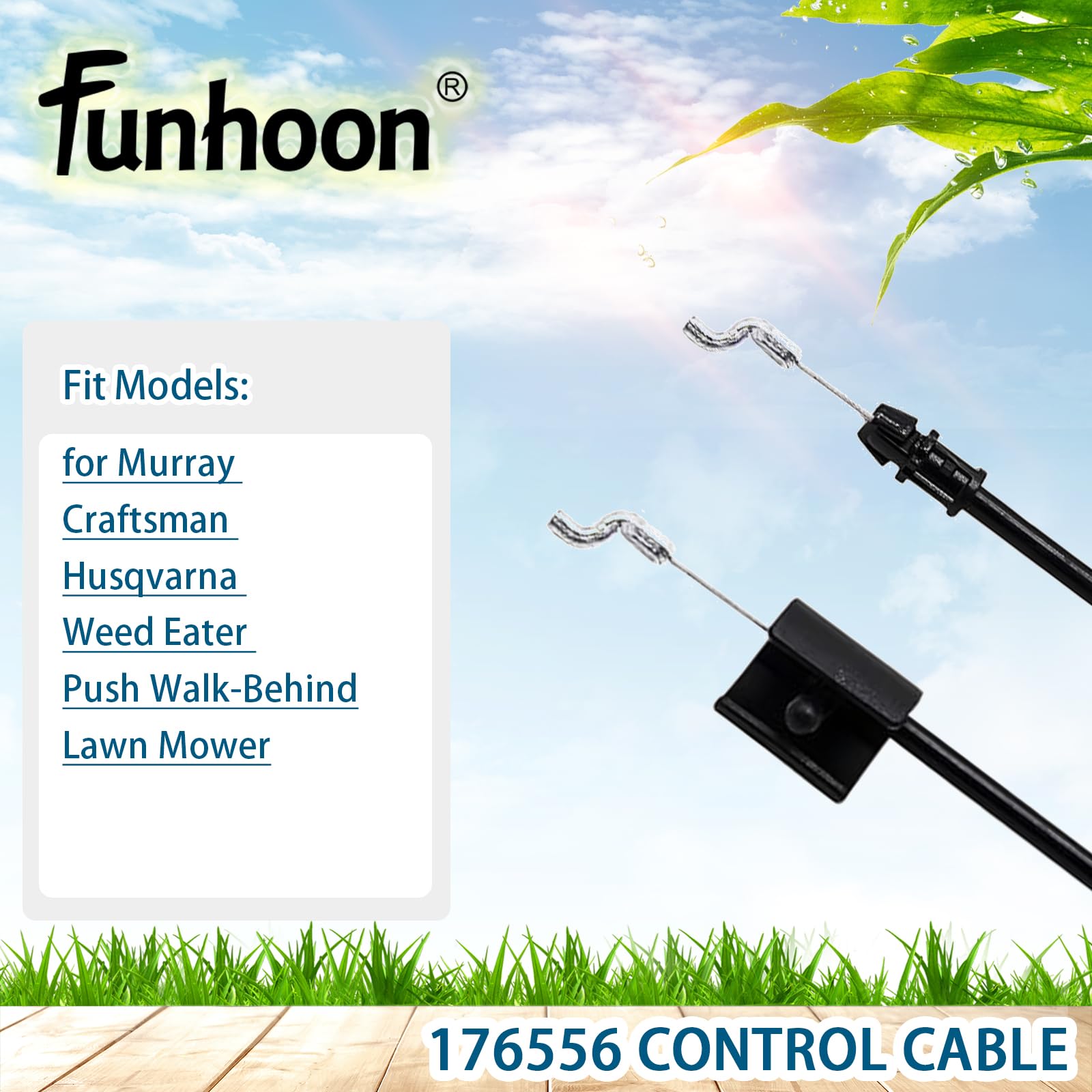 Funhoon 52-inch overall length supports reliable zone control on compatible mowers